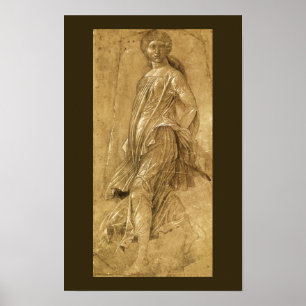 Parnassus, Dancing Muse by Andrea Mantegna Poster