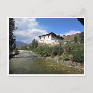 paro dzong postcard