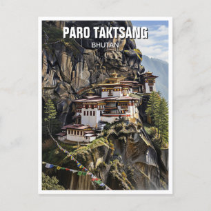 Paro Taktsang Bhutan Travel Postcard