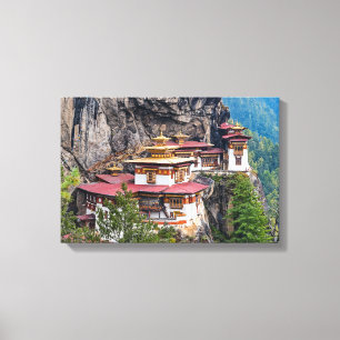 Paro Taktsang: The Tiger's Nest Monastery - Bhutan Canvas Print
