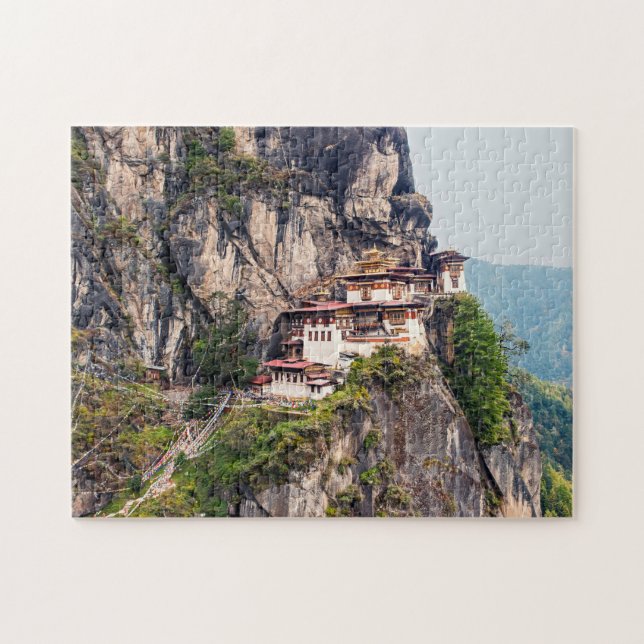 Paro Taktsang: The Tiger's Nest Monastery - Bhutan Jigsaw Puzzle (Horizontal)