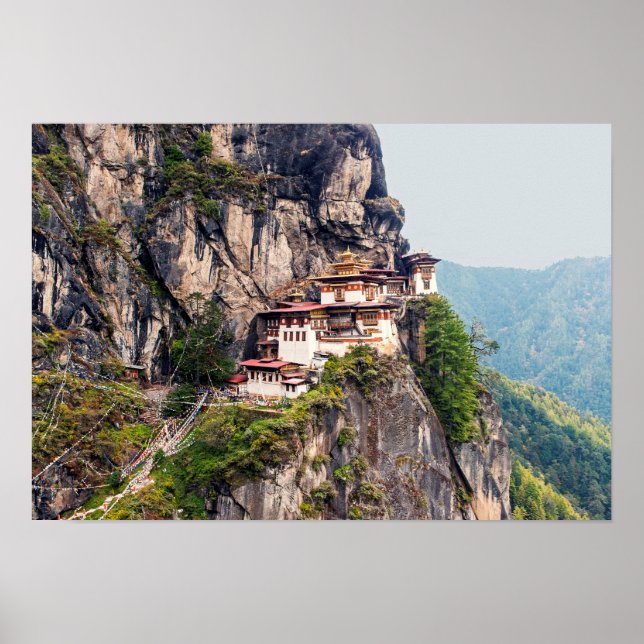 Paro Taktsang: The Tiger's Nest Monastery - Bhutan Poster (Front)