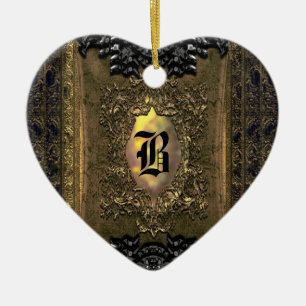 Parocollet Elegant Old World Charm Monogram Ceramic Tree Decoration