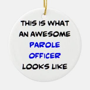 parole officer, awesome ceramic tree decoration