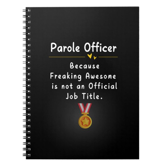 Parole Officer Notebook (Front)