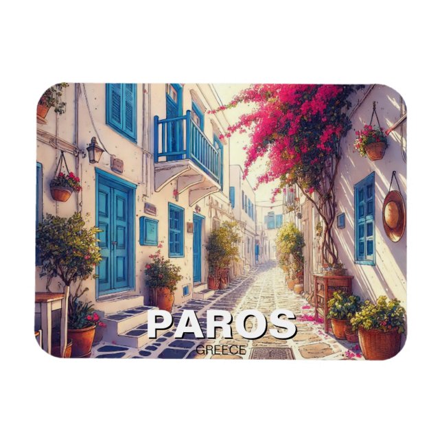 Paros Greek Islands Travel Magnet (Horizontal)