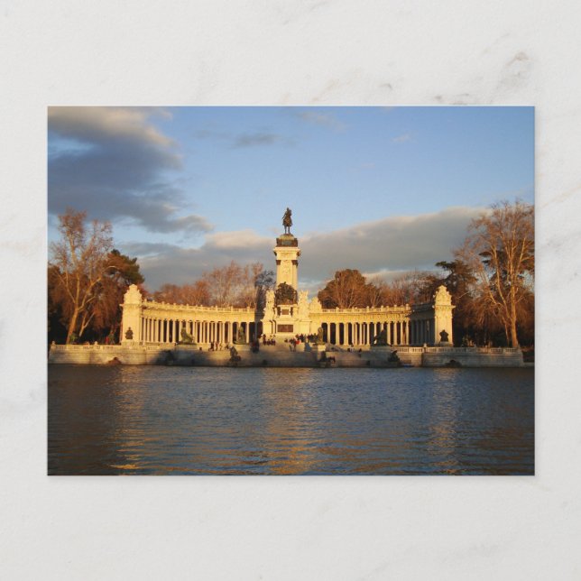 Parque de El Retiro, Madrid, Spain Postcard (Front)