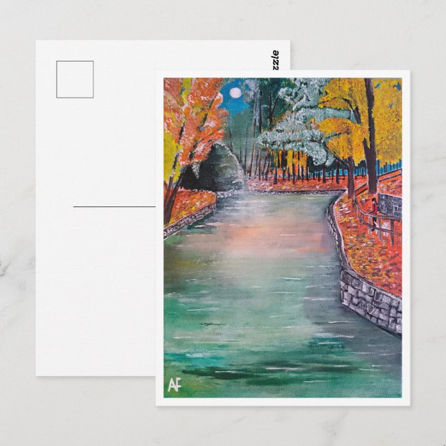 Parque de San Vicente Painting by Alfred Fox Postcard (Front/Back)