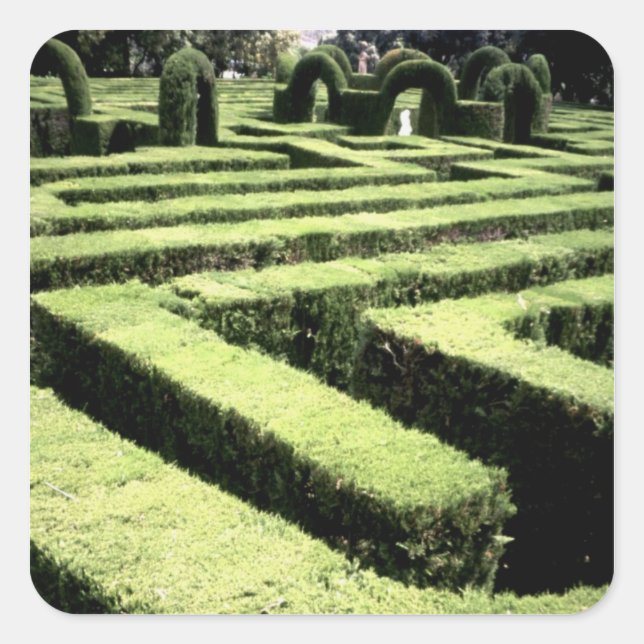 Parque del Laberinto, 1791 (photo) Square Sticker (Front)