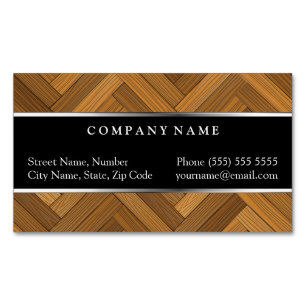 Parquet Floor Magnetic Business Card