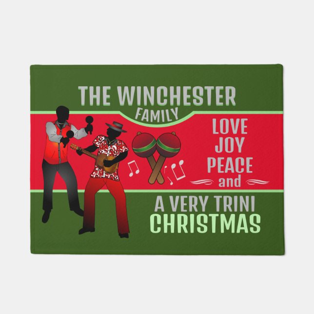 PARRANDEROS with A Very Trini Christmas Doormat (Front)