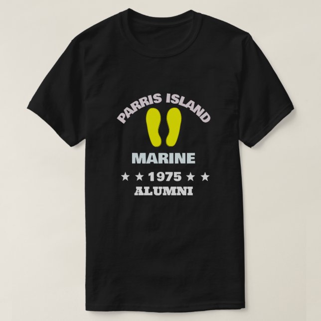 PARRIS ISLAND ALUMNI 75 T-Shirt (Design Front)