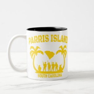 Parris Island South Carolina Two-Tone Coffee Mug