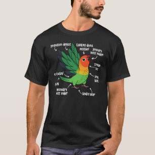 Parrot Anatomy I Fischers Lovebird T-Shirt