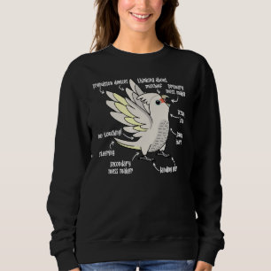 Parrot Anatomy I Goffins Cockatoo Sweatshirt