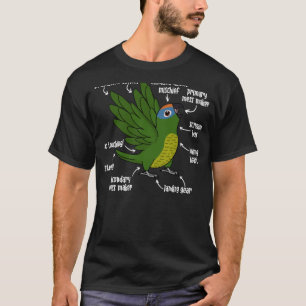 Parrot Anatomy I Peach fronted Conure T-Shirt