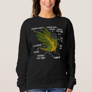 Parrot Anatomy I Senegal Parrot Sweatshirt