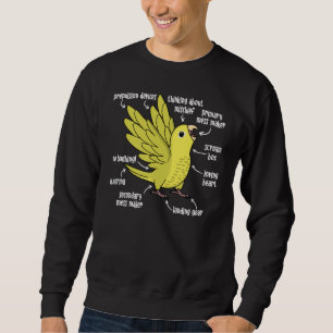 Parrot Anatomy I Yellow Parrotlet Sweatshirt