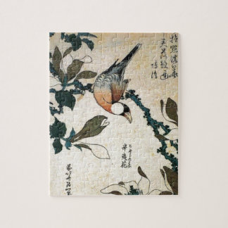 Parrot and Flowers Jigsaw Puzzle