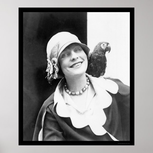 Parrot and Happy Lady 1924 Poster (Front)