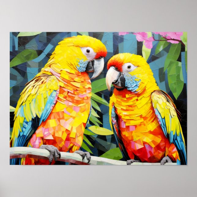 Parrot Animal Bird Art Decor Paint  (Front)