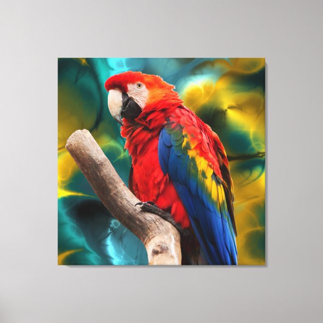 Parrot Art 1 Canvas Print (Front)