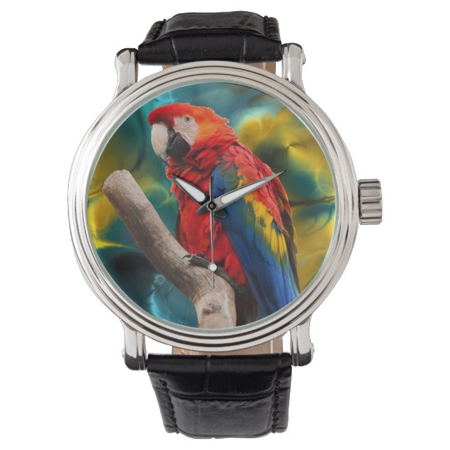 Parrot Art 1 Watch & Numeral Options (Front)
