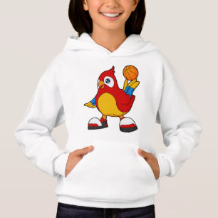Parrot as Basketball player with Basketball