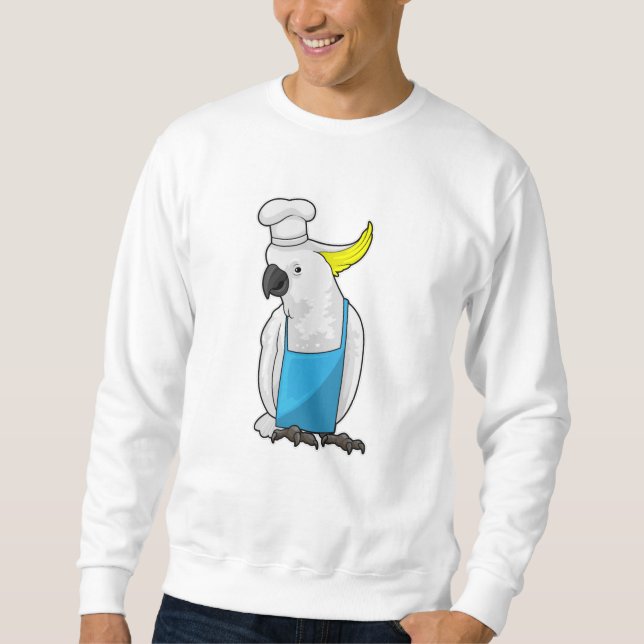 Parrot as Chef with Cooking hat Sweatshirt (Front)