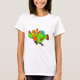 Parrot as Hiker with Backpack T-Shirt