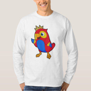 Parrot as King with Crown T-Shirt