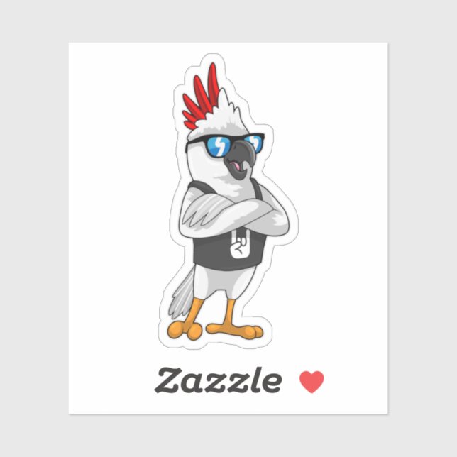 Parrot as Musician with Sunglasses (Sheet)