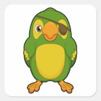 Parrot as Pirate with Eyepatch