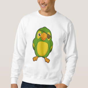 Parrot as Pirate with Eyepatch Sweatshirt