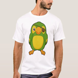 Parrot as Pirate with Eyepatch T-Shirt