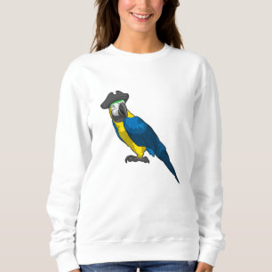 Parrot as Pirate with Hat Sweatshirt