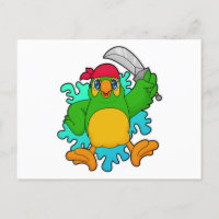 Parrot as Pirate with Sword