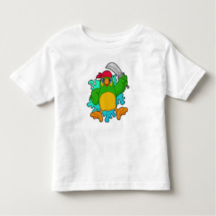 Parrot as Pirate with Sword Toddler T-Shirt