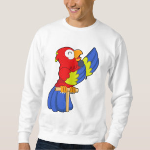 Parrot as Singer with Microphone Sweatshirt