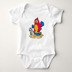 Parrot as Soccer player with Soccer Baby Bodysuit
