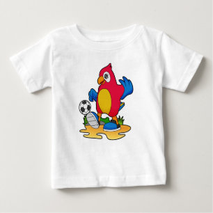 Parrot as Soccer player with Soccer Baby T-Shirt