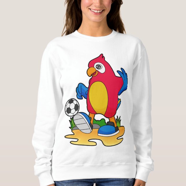 Parrot as Soccer player with Soccer Sweatshirt (Front)
