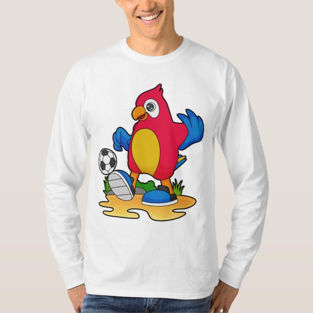 Parrot as Soccer player with Soccer T-Shirt (Front)