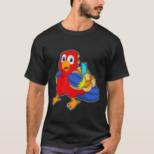 Parrot as Student with Backpack T-Shirt