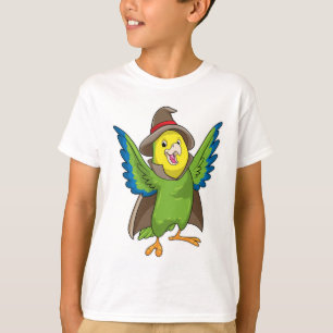 Parrot as Wizard with Hat T-Shirt