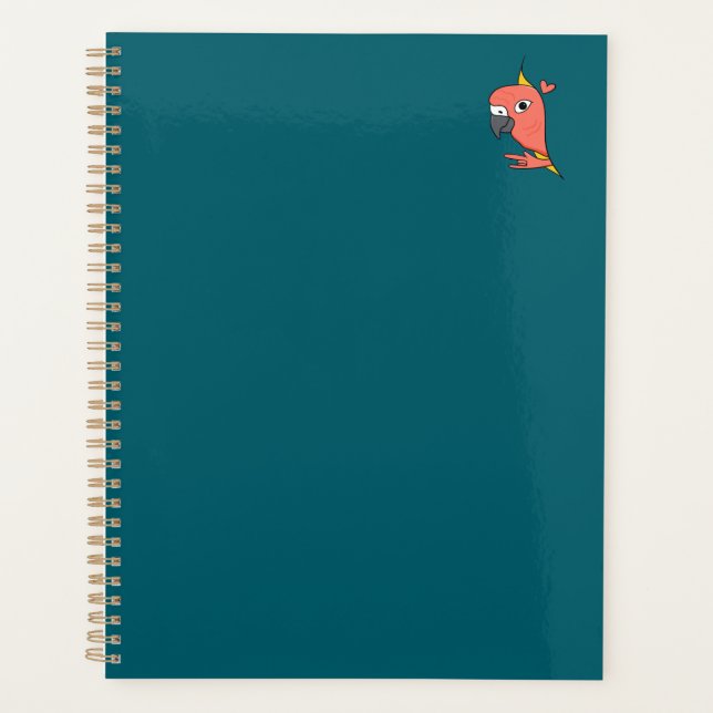 Parrot ASL I Love You – Deaf Culture Design Planner (Front)