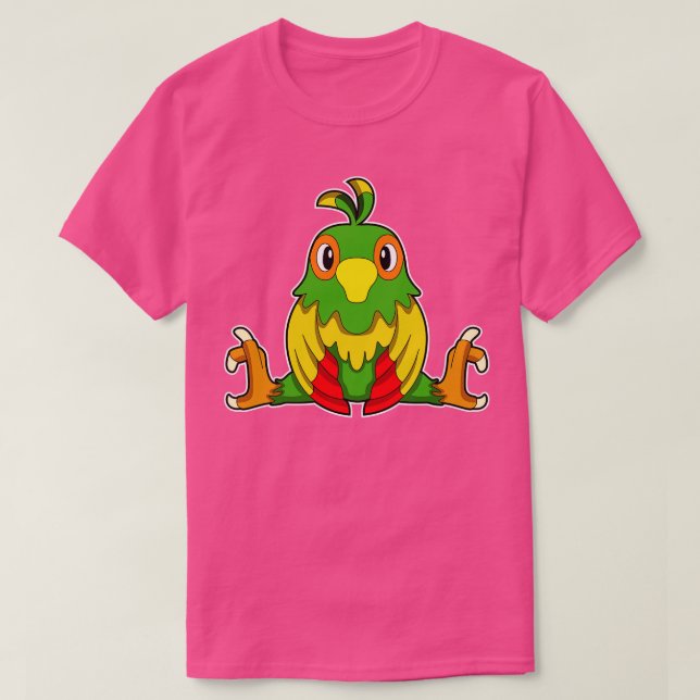 Parrot at Ballet with Balancing act T-Shirt (Design Front)