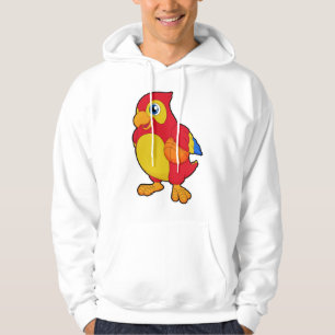 Parrot at Basketball Sports Hoodie