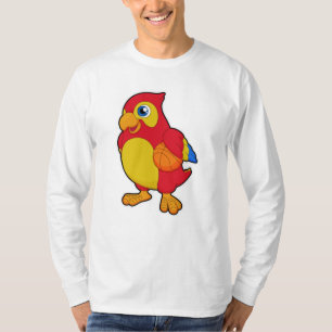 Parrot at Basketball Sports T-Shirt