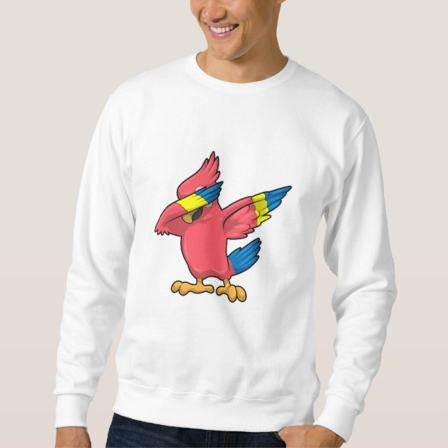 Parrot at Hip Hop Dance Dab Sweatshirt (Front)